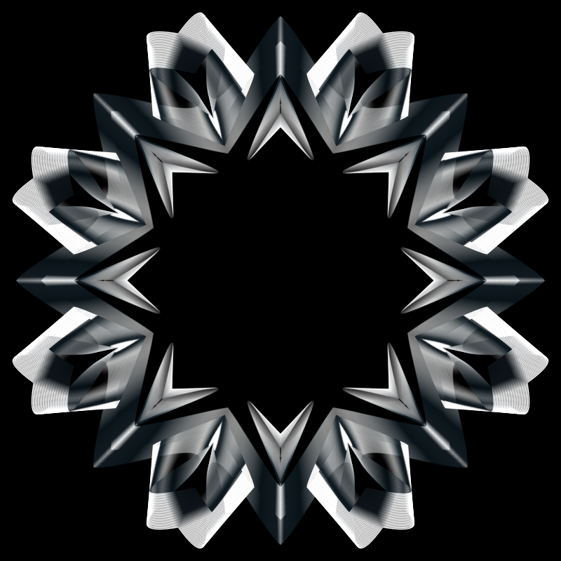 Prismatic Star Line Art 3