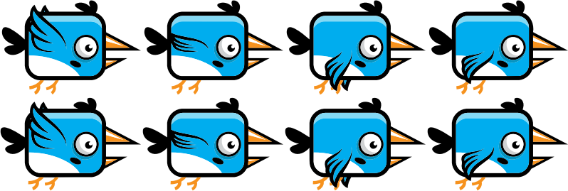 Flying Game Character Sprite Sheet