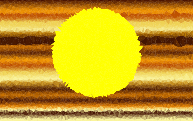 Low Poly Simple Sunset