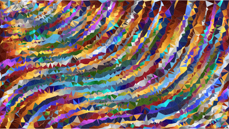 Low Poly Wavy Background