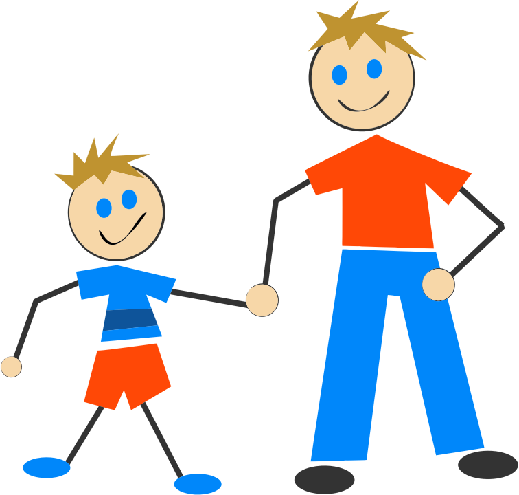 Stick Figure And Son