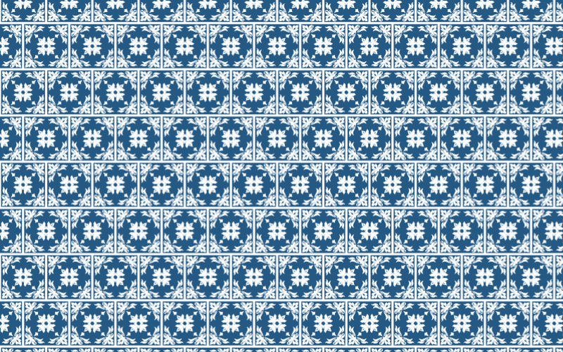 Seamless Floral Flourish Tile Pattern 3