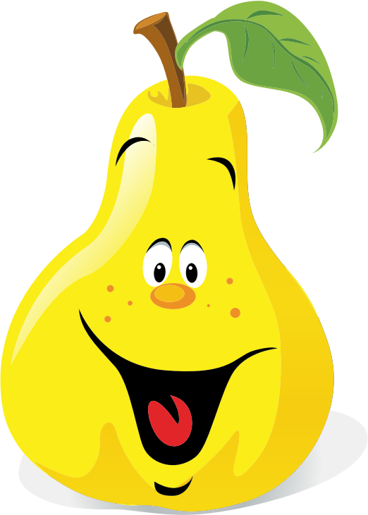 Anthropomorphic Happy Pear