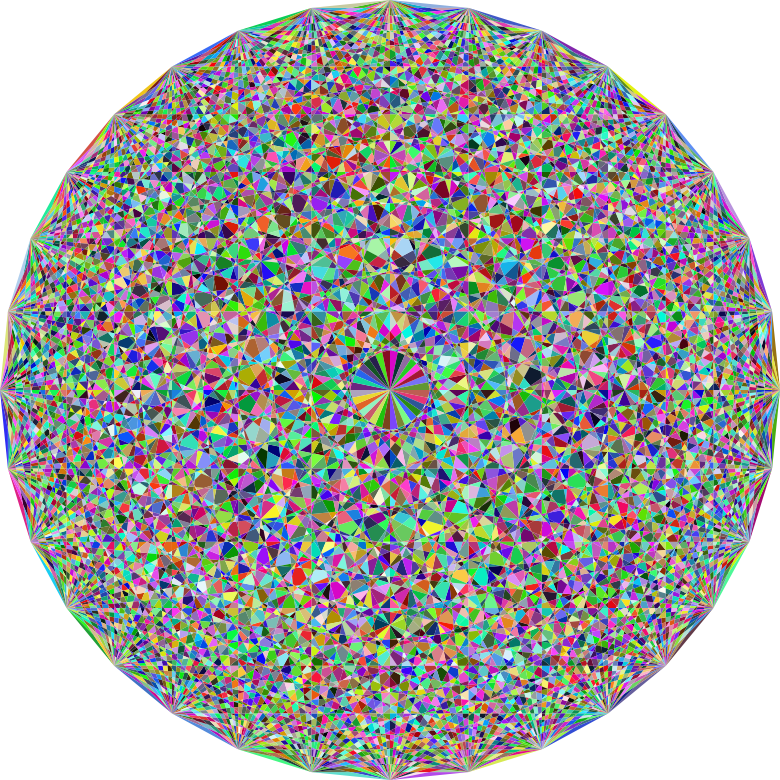 Prismatic Geometric Mandala