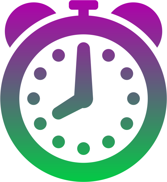 Coloured clock