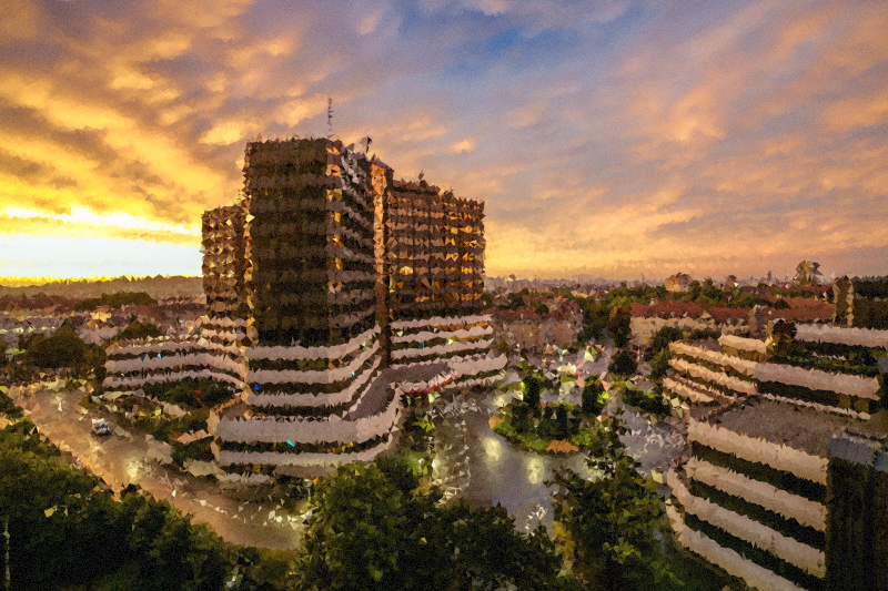High Poly Vienna Sunset