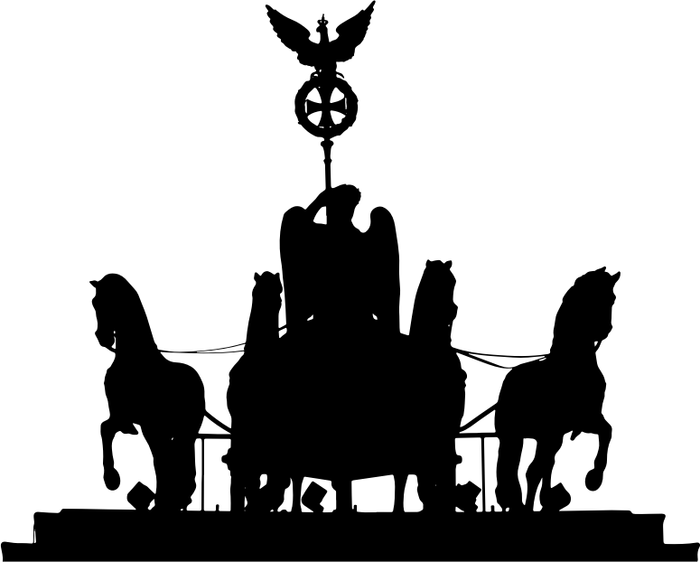 Brandenburg Gate Quadriga Silhouette