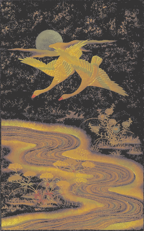 Flying swans