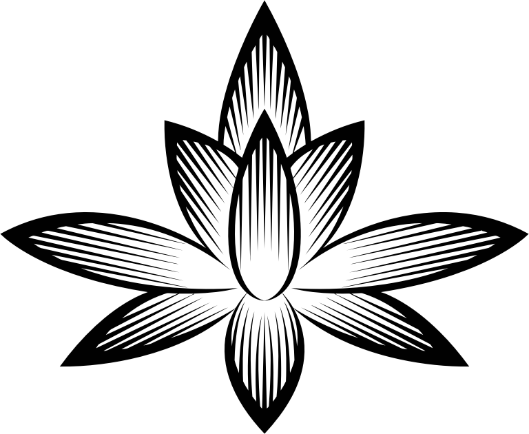 Stylized Flower Silhouette