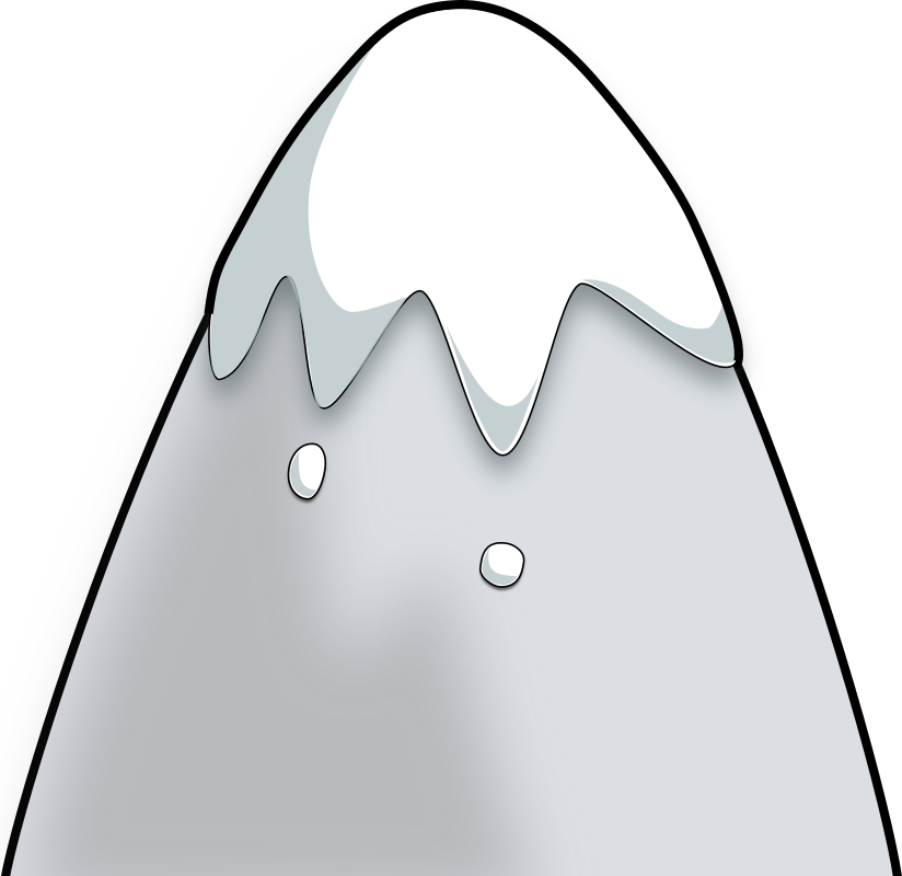 Mountain in a Cartoon Style