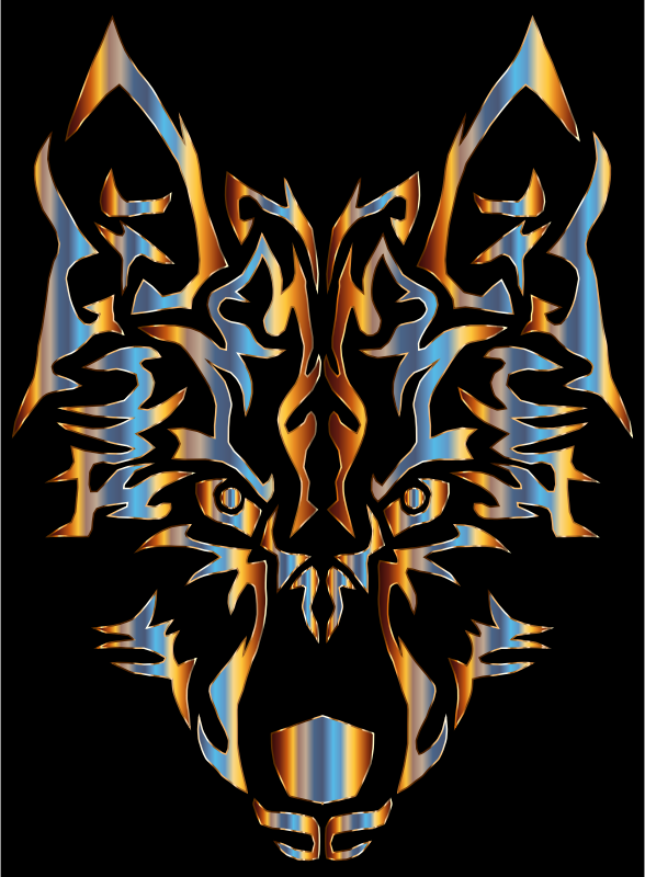 Chromatic Symmetric Tribal Wolf 2