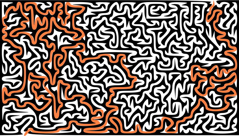 Solution to Computer-Screen Maze Puzzle