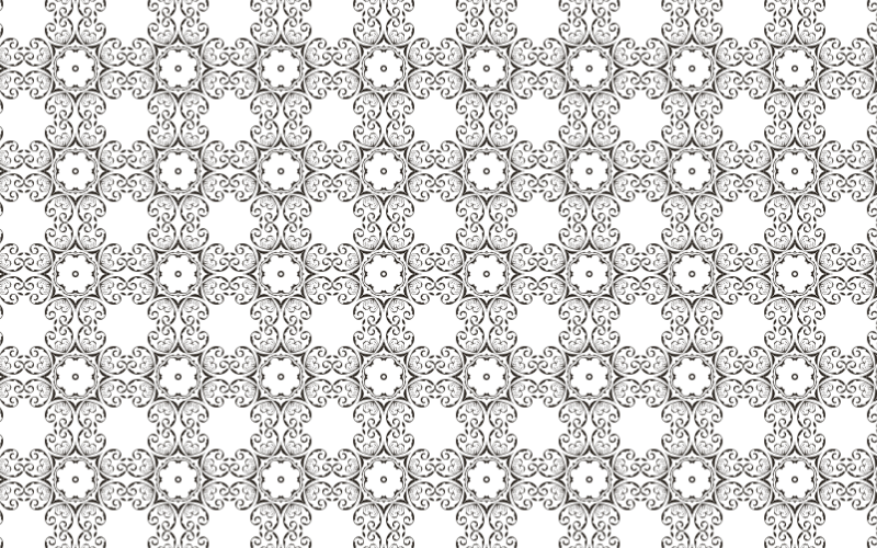 Seamless Floral Flourish Design Pattern