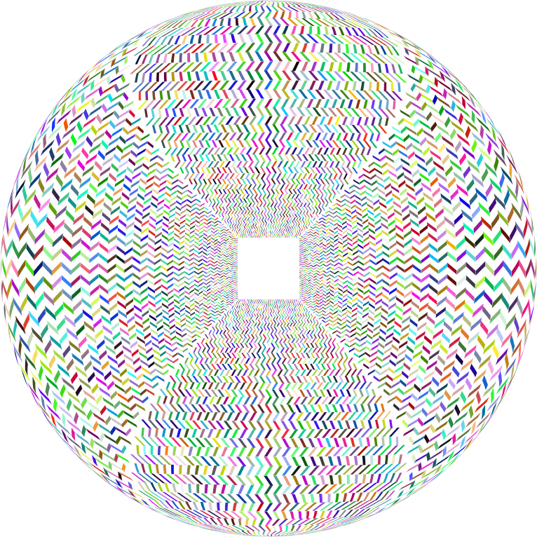Prismatic Optical Illusion Orb No Background
