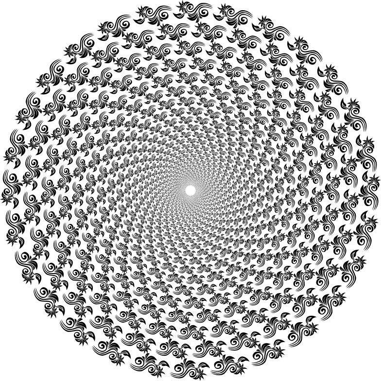 Floral Flourish Motif Vortex