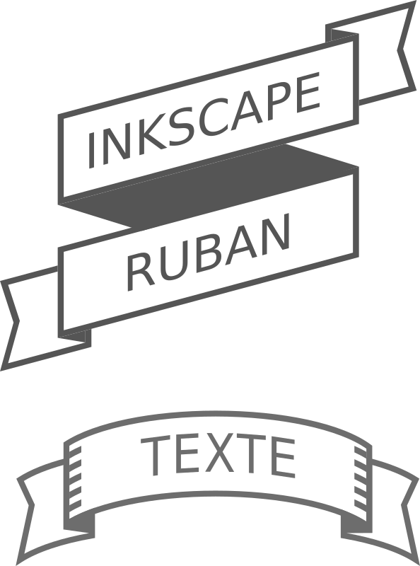 ribbons for text
