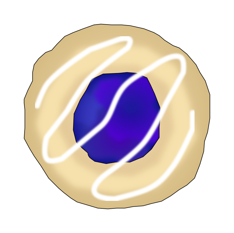 Blueberry Thumbprint Cookie