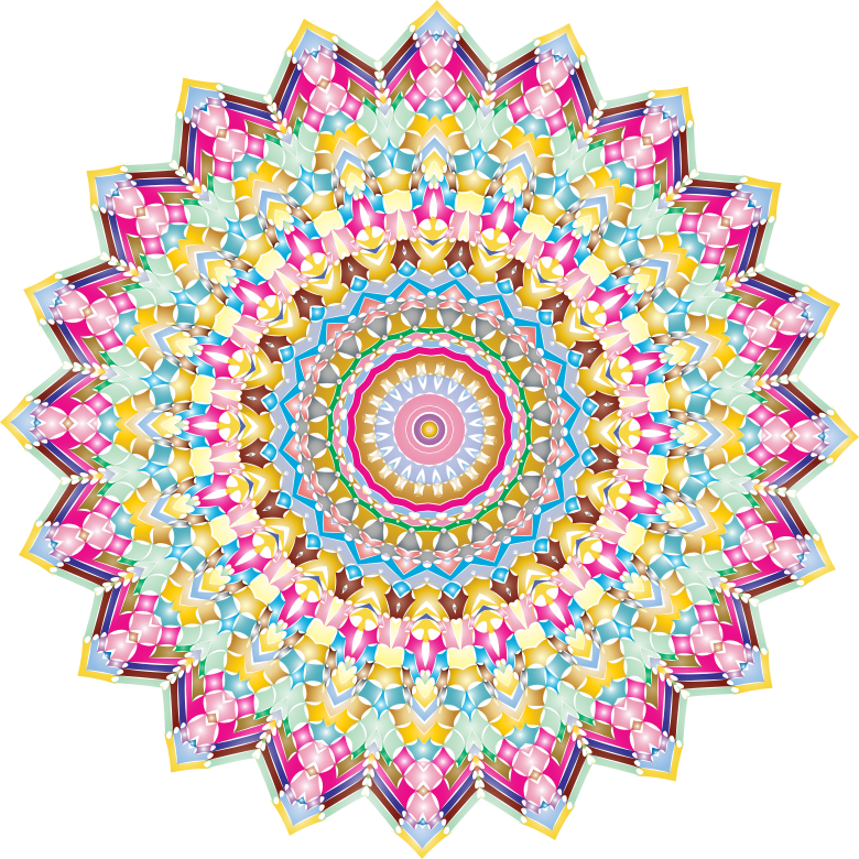 Kaleidoscopic Mandala 4 No Backgorund