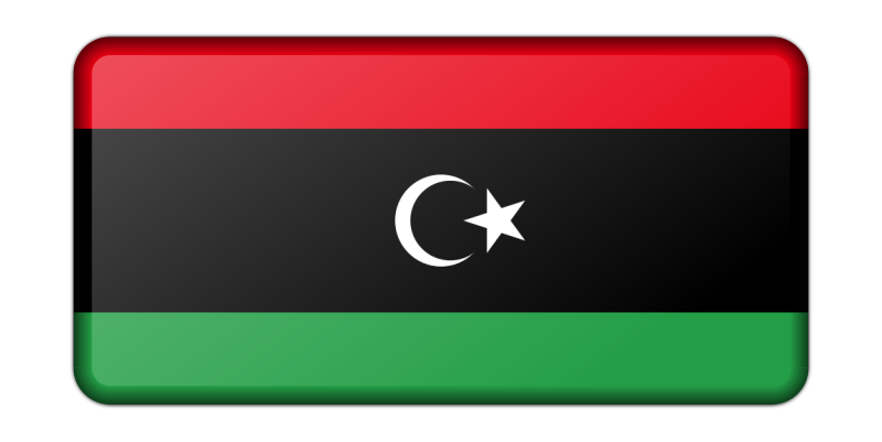 Libya flag (bevelled)