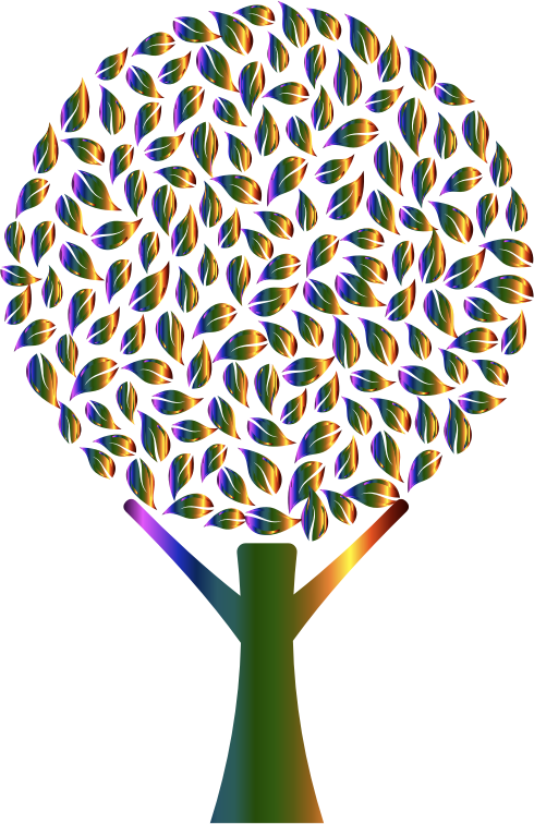 Prismatic Abstract Tree 2 15 No Background