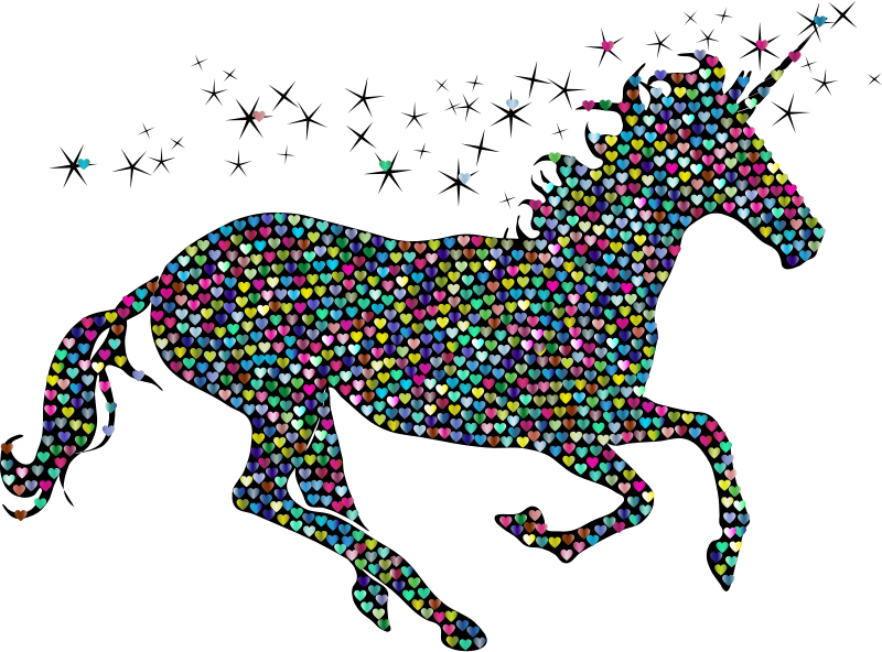 Prismatic Magical Unicorn Hearts 3