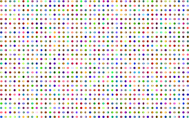 Prismatic Polka Dots 3 No Background