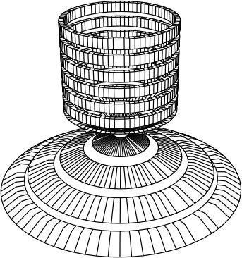 Abstract construction shape