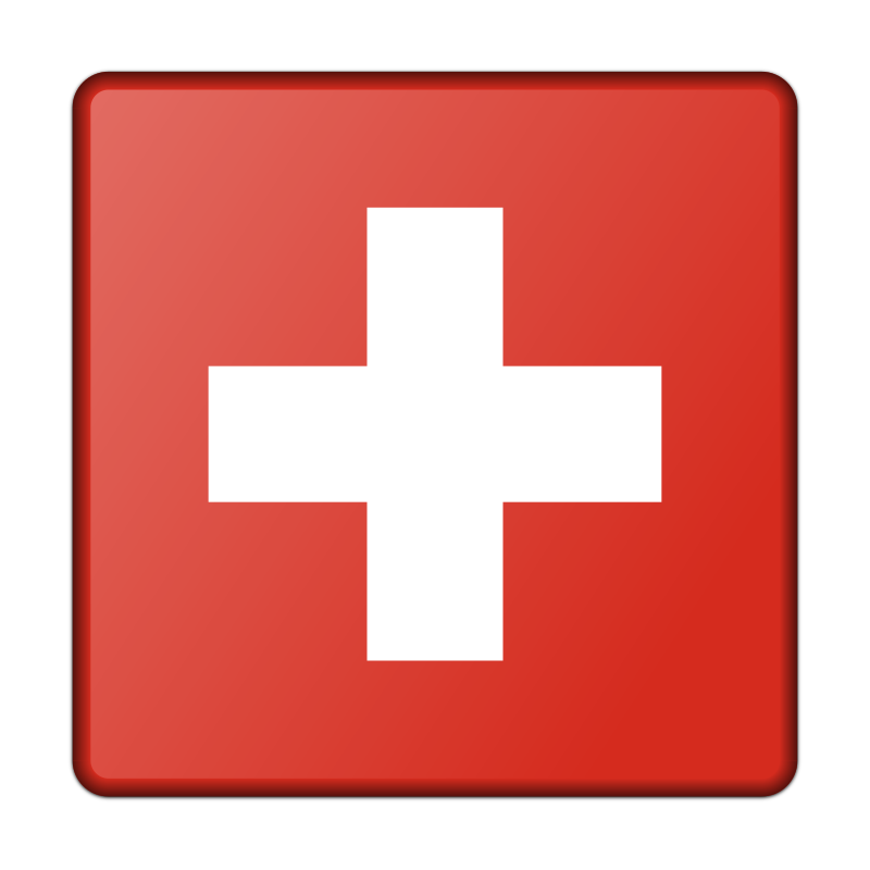 Flag of Switzerland (bevelled)