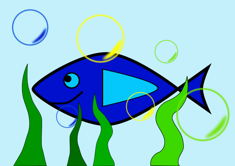 Simple fish 2 in the sea