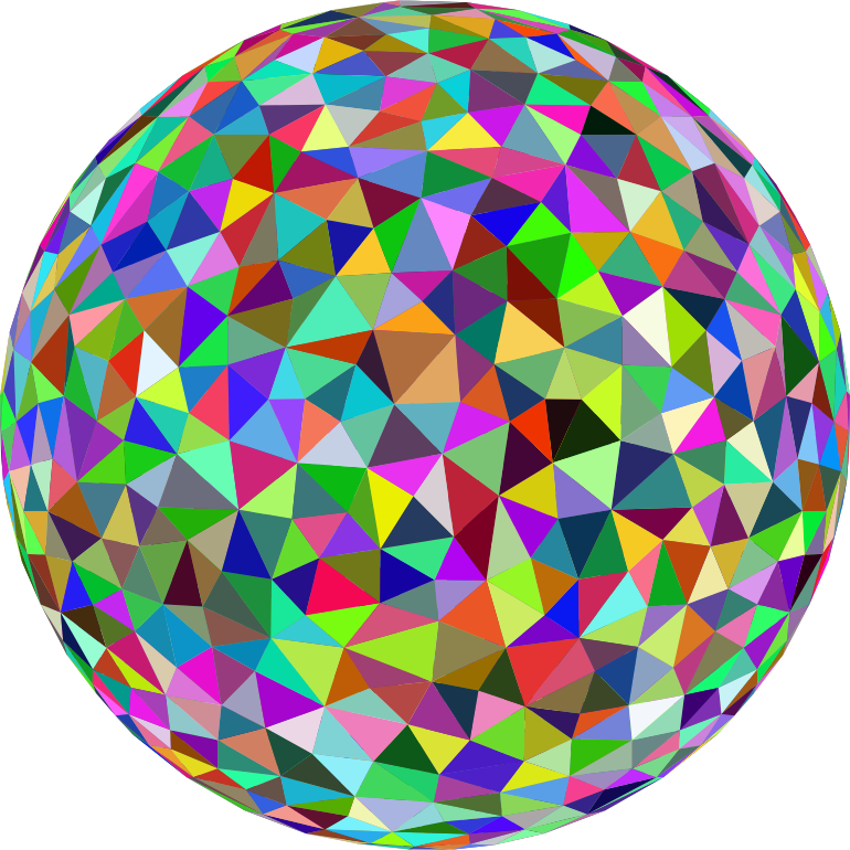 Prismatic Low Poly Sphere