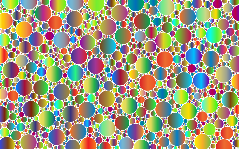Prismatic Packed Circles 6 No Background