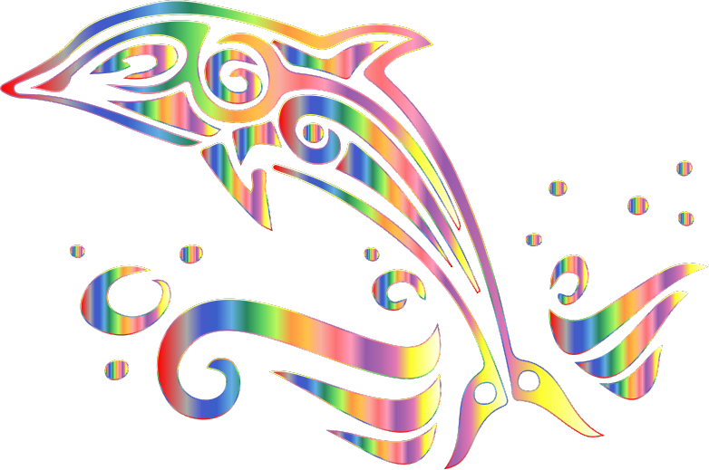 Chromatic Tribal Dolphin 6 No Background