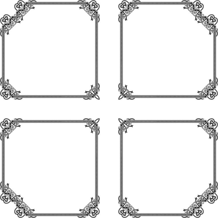 Floral Flourish Frame Interpolated 10