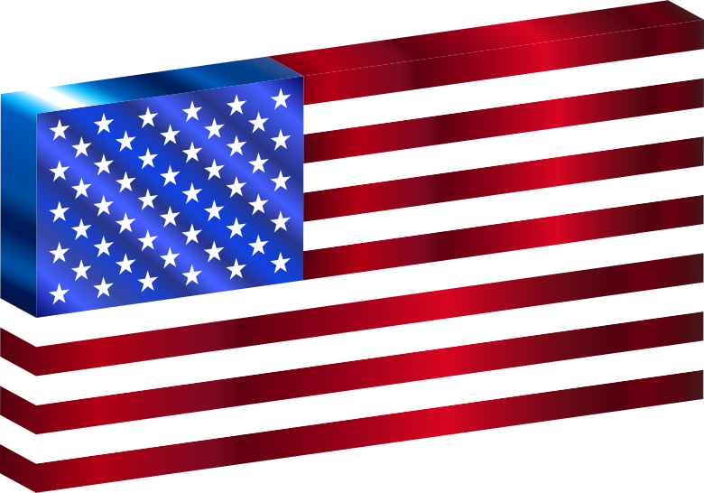 3D USA Flag Variation 2