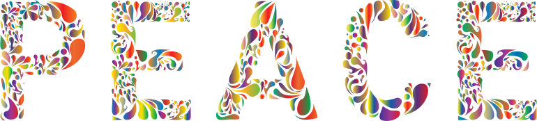 Prismatic Peace Typography 3 No Background