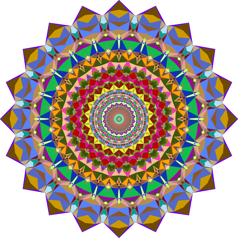 Prismatic Geometric Flower 4