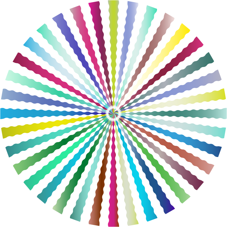 Prismatic Organic Sunburst No Background