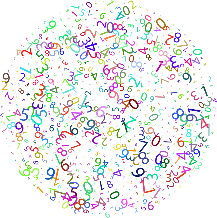Prismatic Random Numbers Cloud
