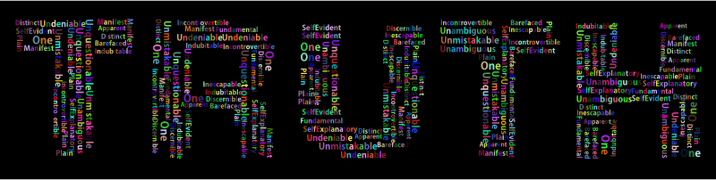 Prismatic Truth Word Cloud