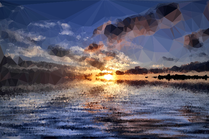 Low Poly Surreal Sea