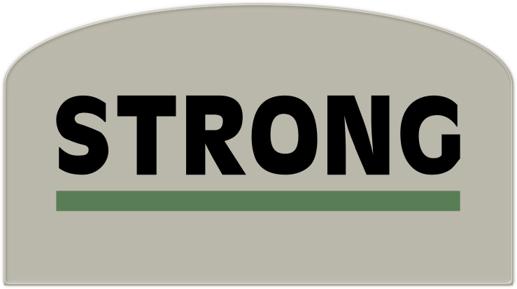 'Strong' sign