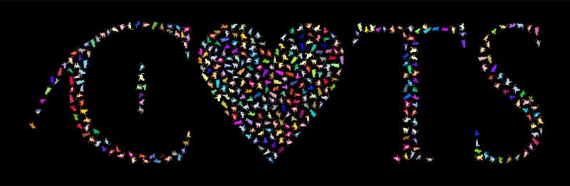 Prismatic Heart Cats 2
