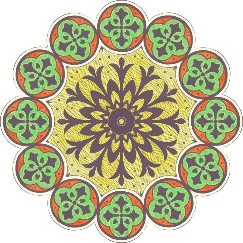 Circular ornament 9