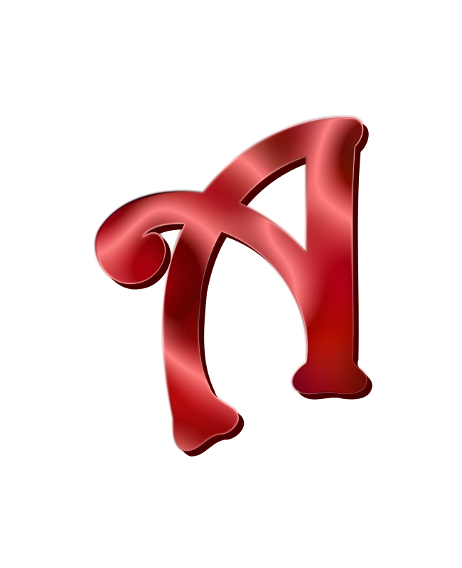 Alphabet 12, letter A