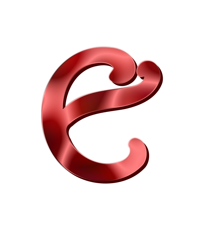Alphabet 12, letter E