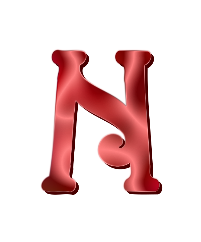 Alphabet 12, letter N