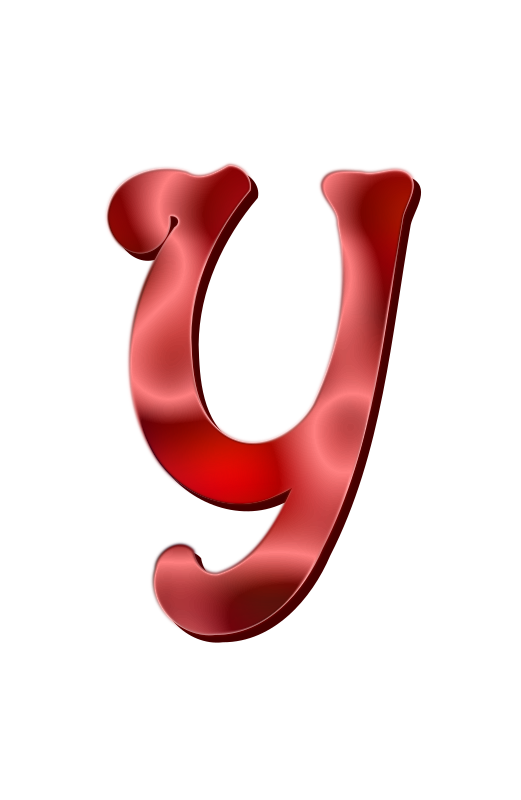 Alphabet 12, letter Y