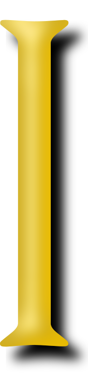 Alphabet 13, letter I