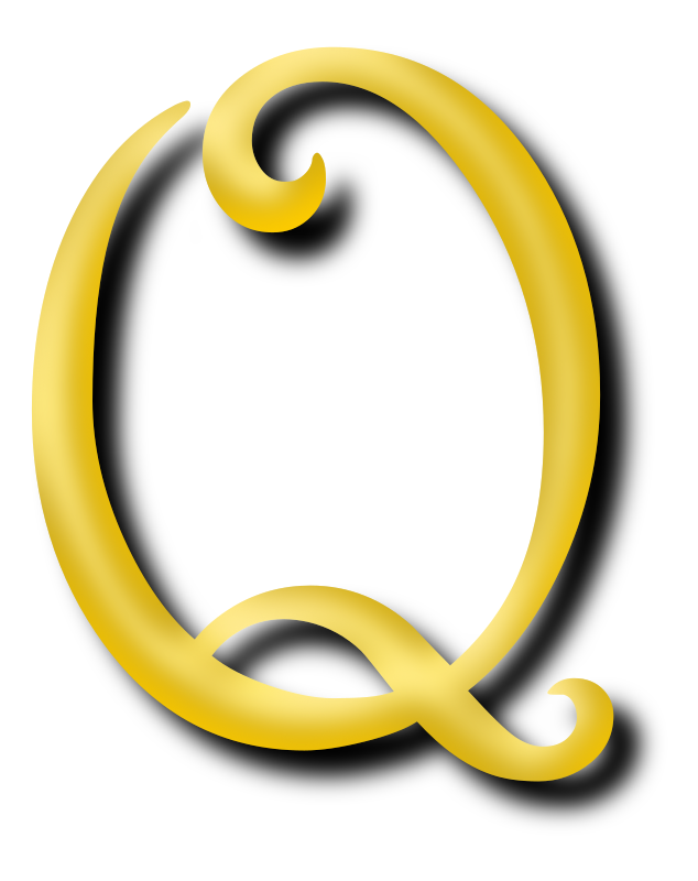 Alphabet 13, letter Q