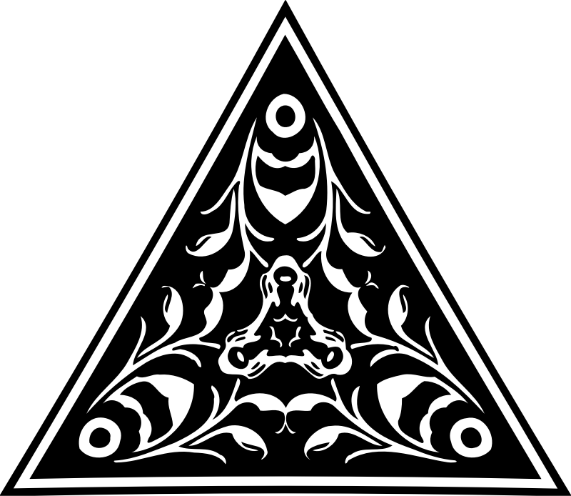 Triangular ornament 22